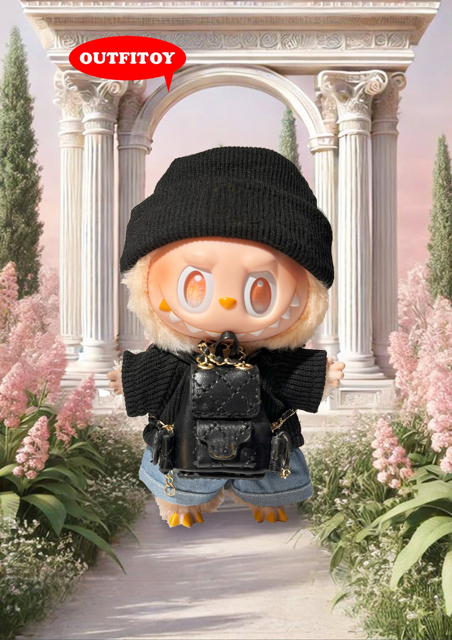 Labubu Outfit Futuristic Silhouette
Black Set