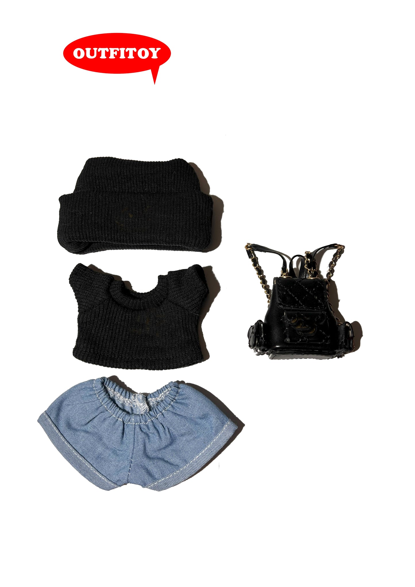 Labubu Outfit Futuristic Silhouette
Black Set