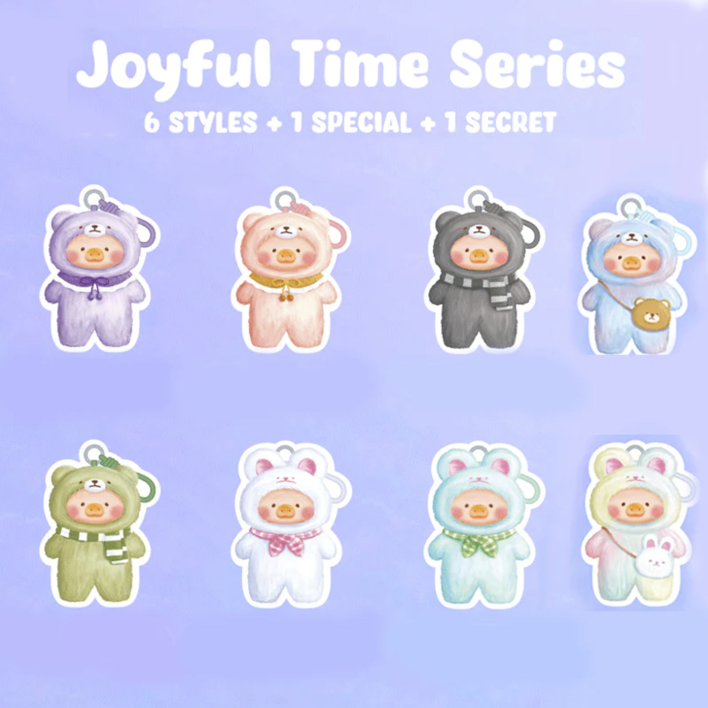 LuLu the Piggy – Joyful Time Series Plush Keychain Blind box
