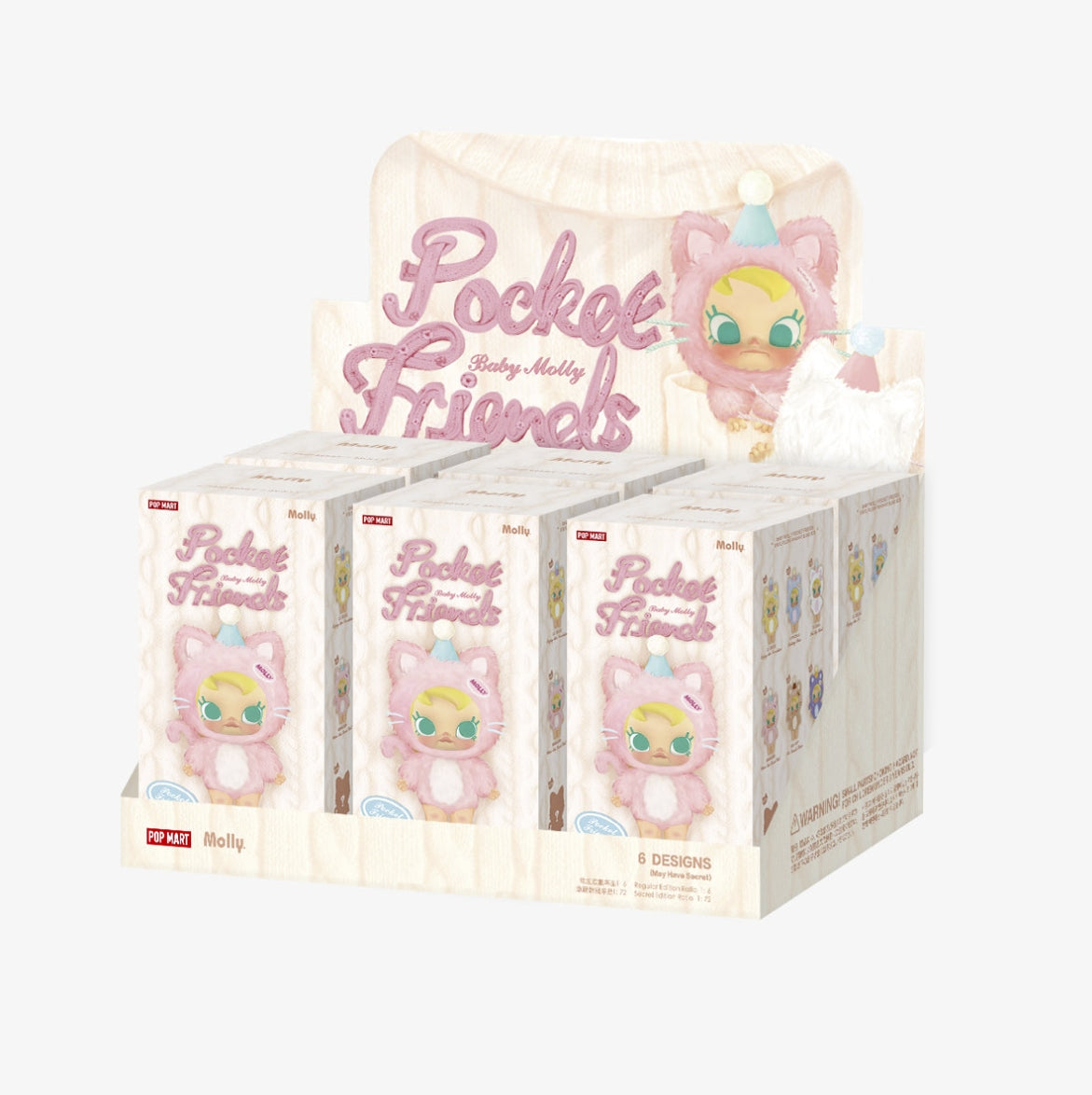 Baby Molly Pocket Friends Series-Vinyl Plush Pendant Blind Box
