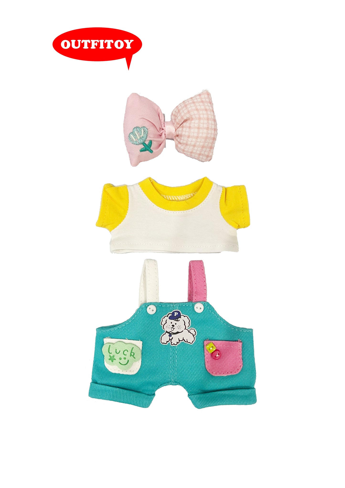 Labubu Cute Puppy Overall Outfit