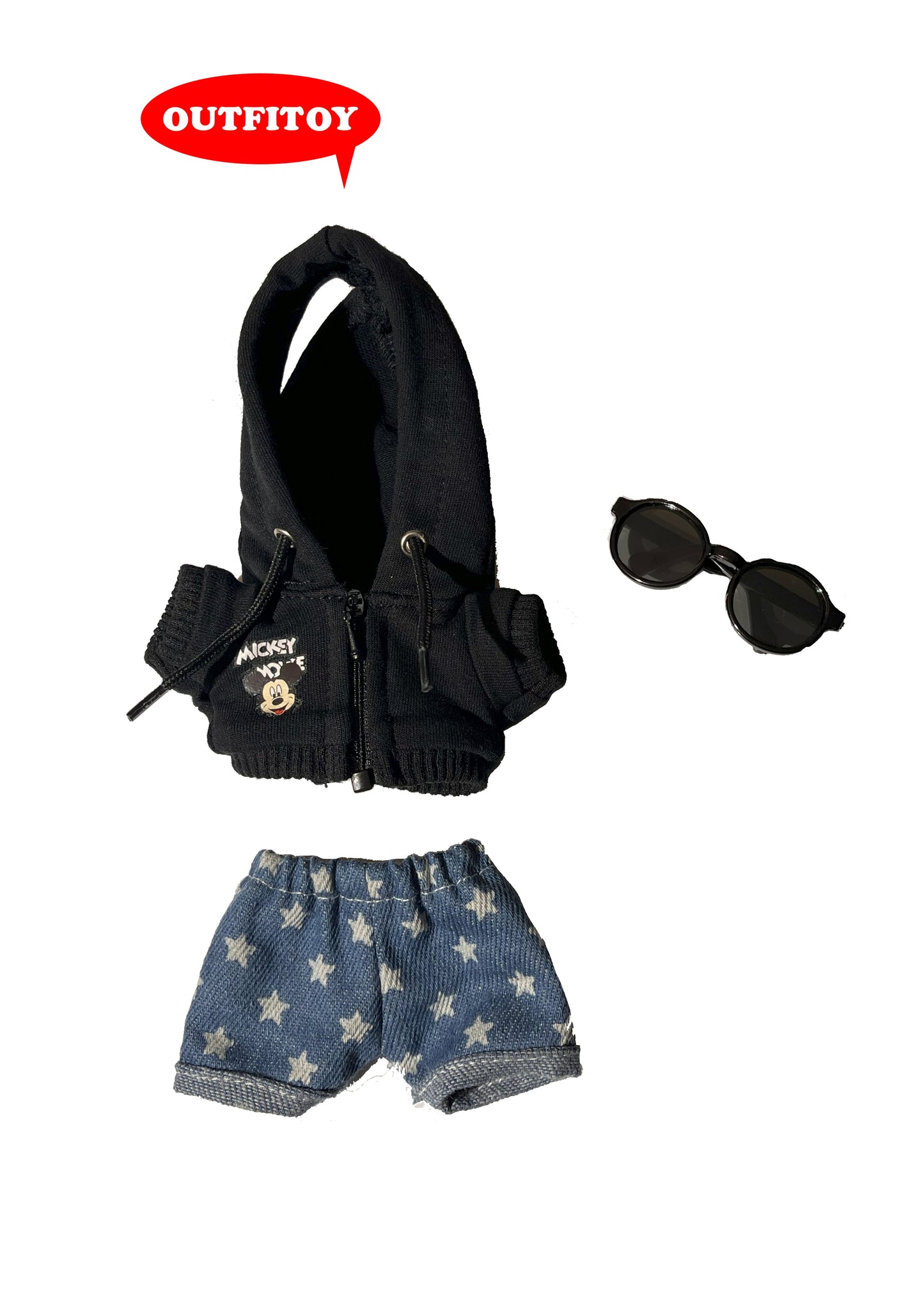 Labubu Mickey Mouse Hoodie Street Style