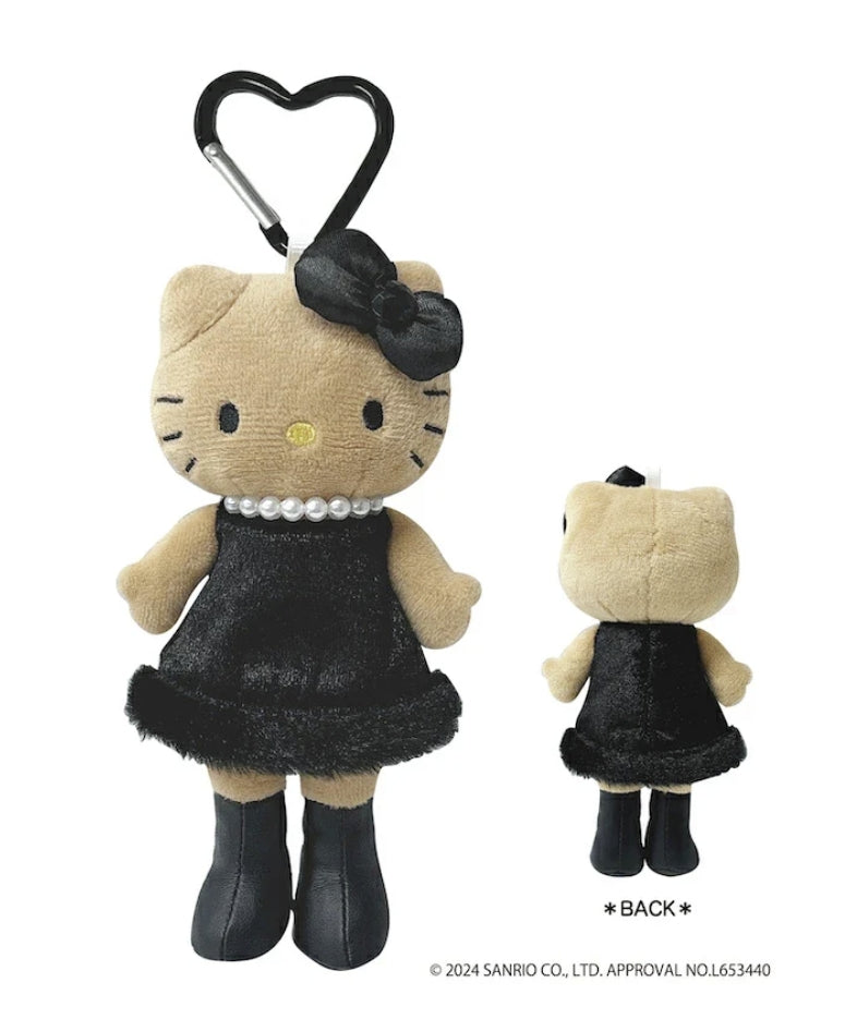 SANRIO x Kiddyland Gogo Gal Hello Kitty Tanned Long Leg Black Mascot Holder Keychain