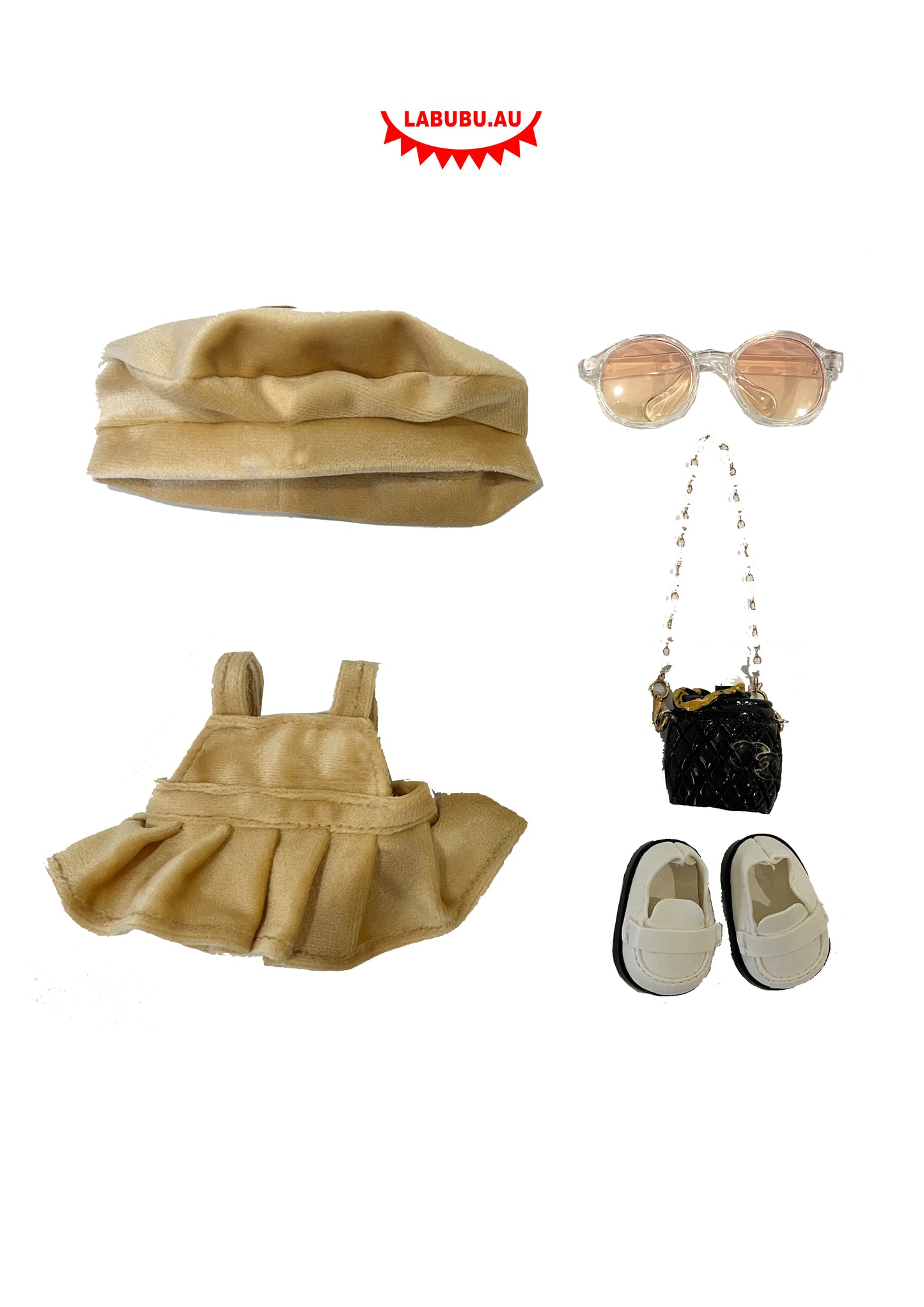 Labubu Outfit Creamy French Chic Set